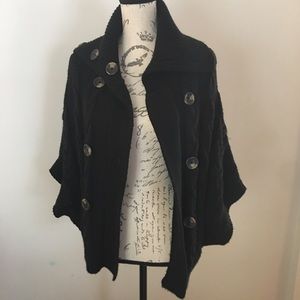 Mossimo Black Cable Knit Cardigan